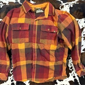 Large orange flannel Dravus